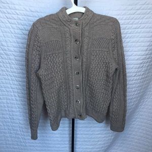 L.L. Bean Thick cable knit cardigan